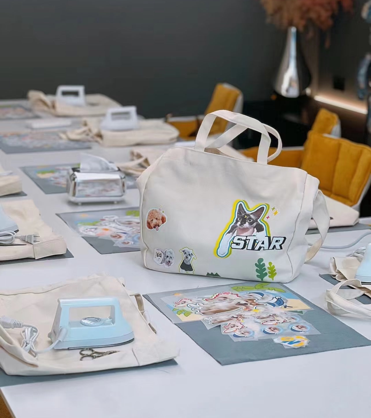 Heat Pressed Tote bags/ Pencil Bags Workshop